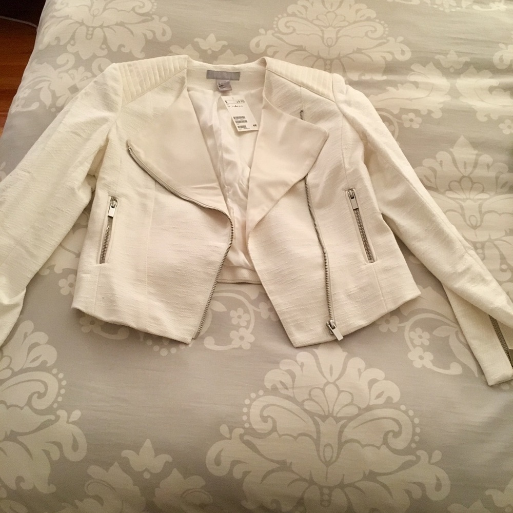 White/ cream h&m blazer with tags