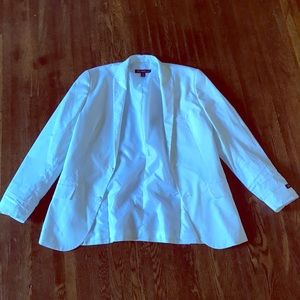 Oversized White Blazer