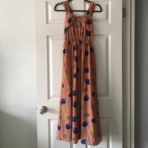 NWT Lavand Sleeveless Leaf Print Dress