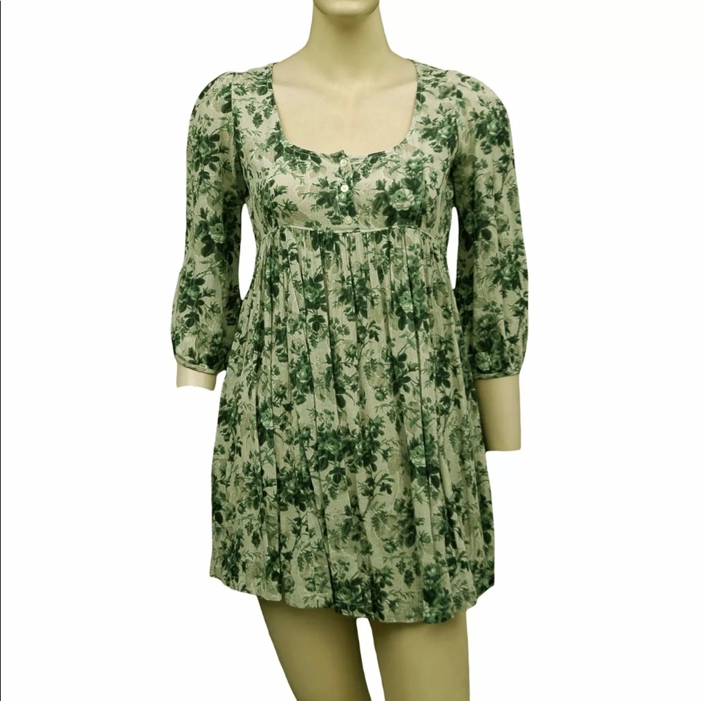 Denim & Supply Ralph Lauren Green Floral Dress