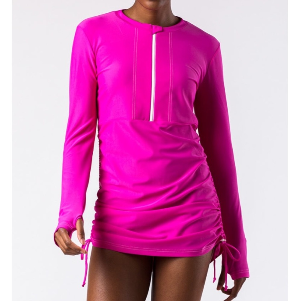 Fuchsia Mott50 UPF Swim Dress