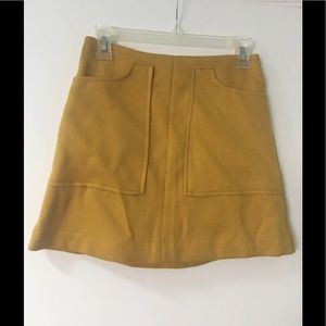 Forever 21 Mustard Mini Skirt