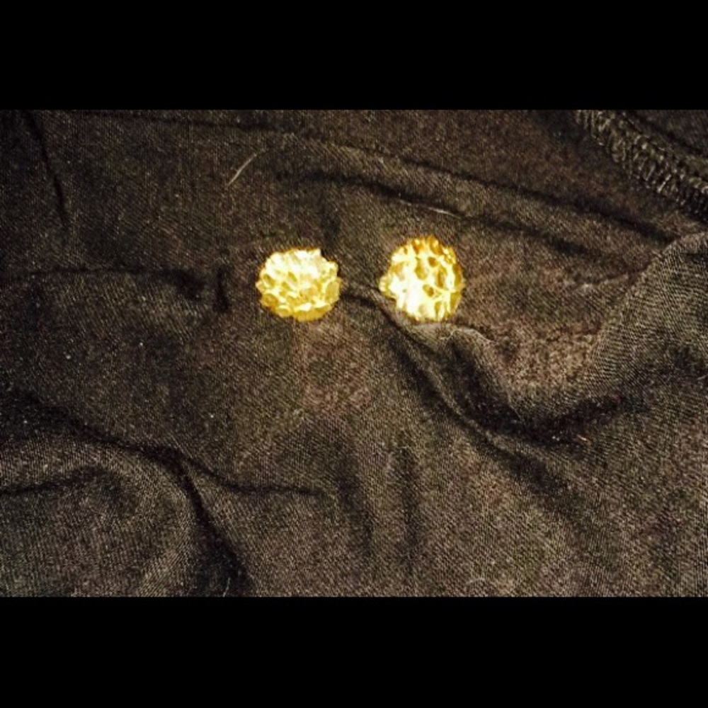 Gold Nugget Earrings