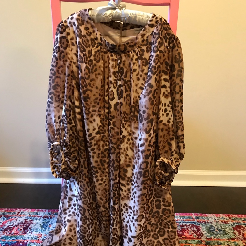 Leopard print dress- Eva Mendes- New York & Co