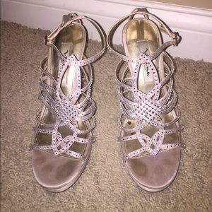 Gold formal heels from Nina