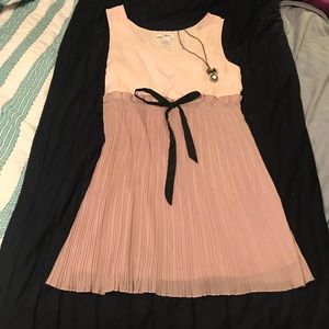 Pleated bow dress