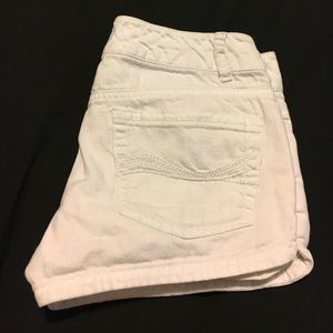 White Denim Shorts