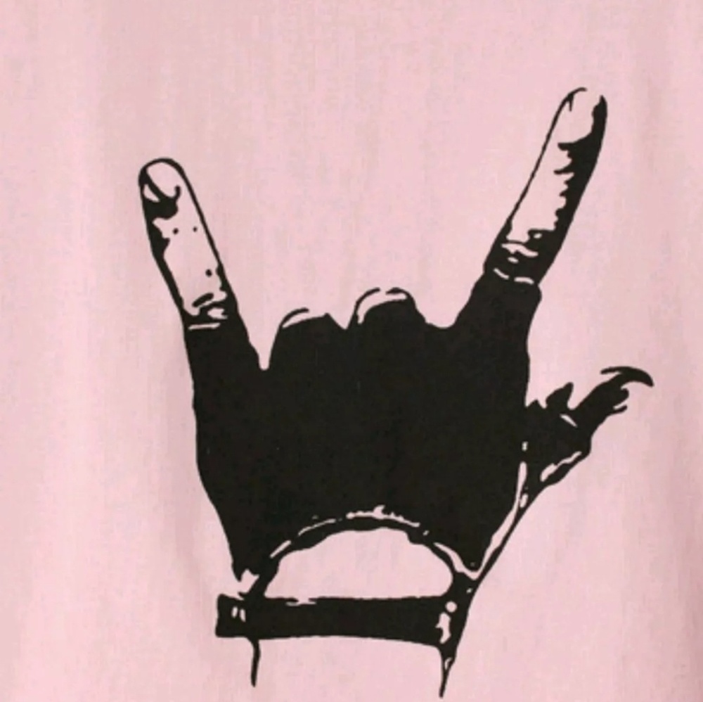 Pink Distressed Tee (One Size) - Picture 3 of 3