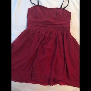 Burgundy prom dress