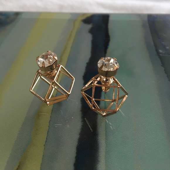 Geometric earrings - Picture 3 of 4