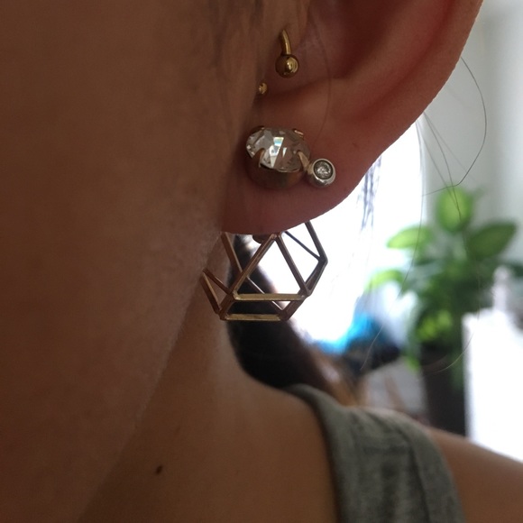 Geometric earrings - Picture 4 of 4