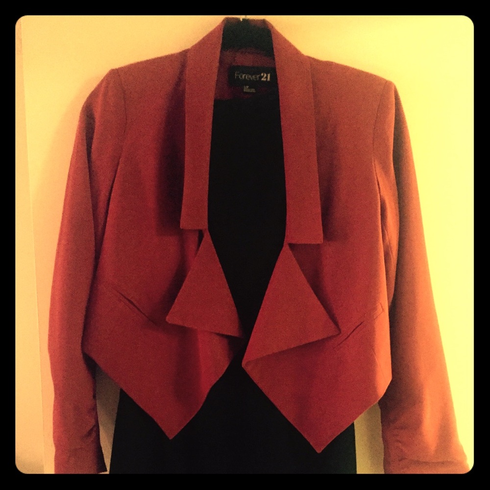 Burgundy blazer