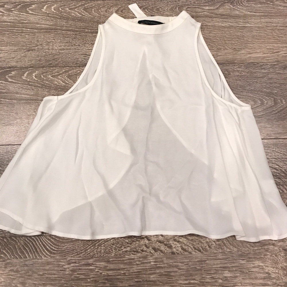 Zara white top