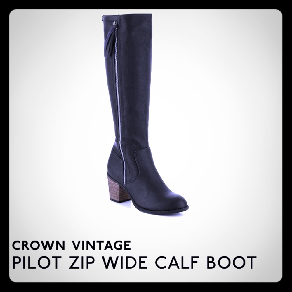 Crown Vintage Knee High Boots