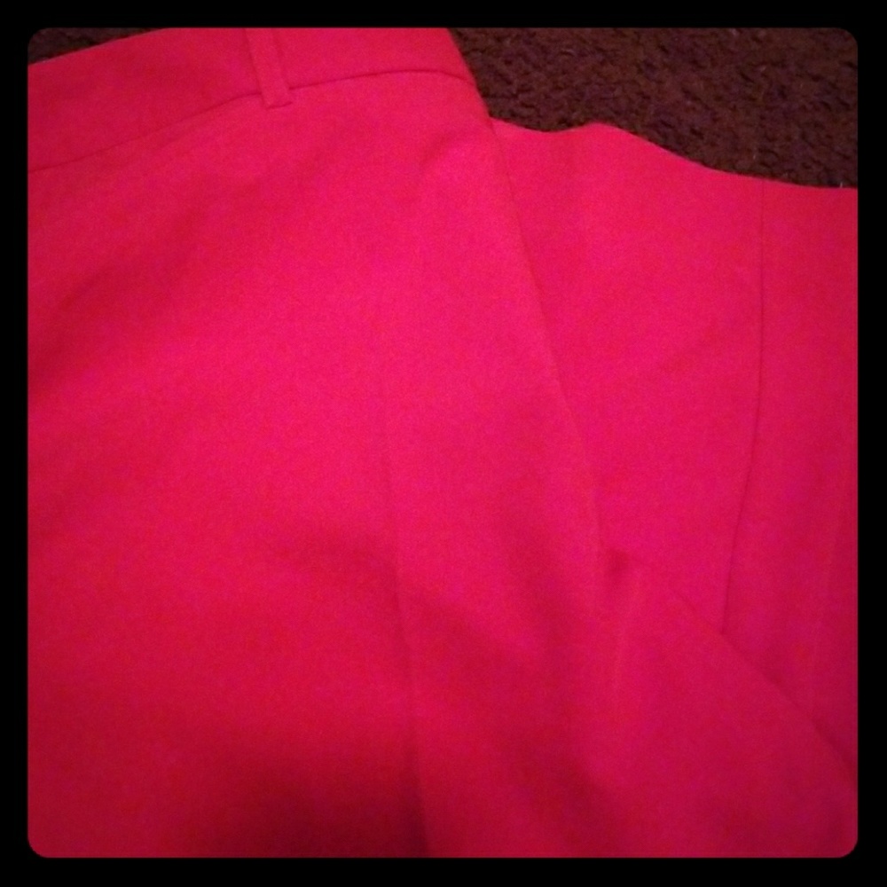 Dress pants red