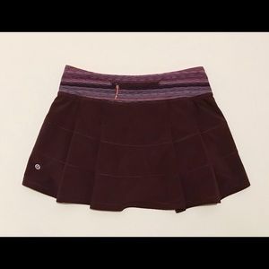 Lululemon Pace Rival Skirt Skort size 4 Bordeaux