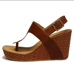Brown Woven Daniblack Wedge