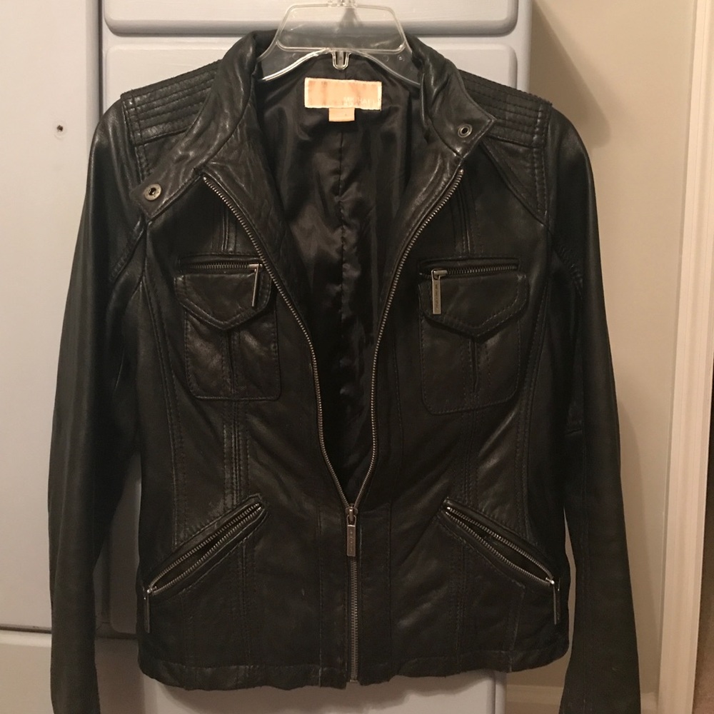 Timeless Michael Kors Black Leather Jacket