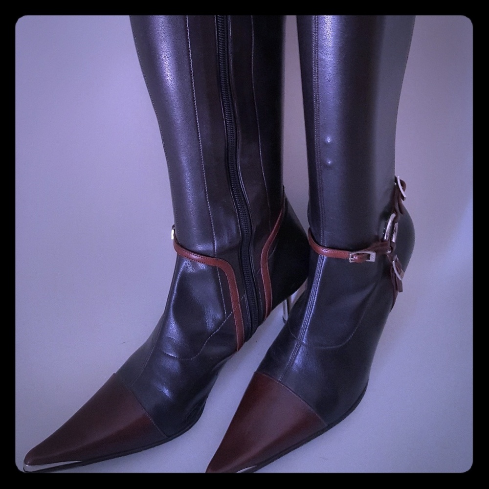Leather boots for women size 8