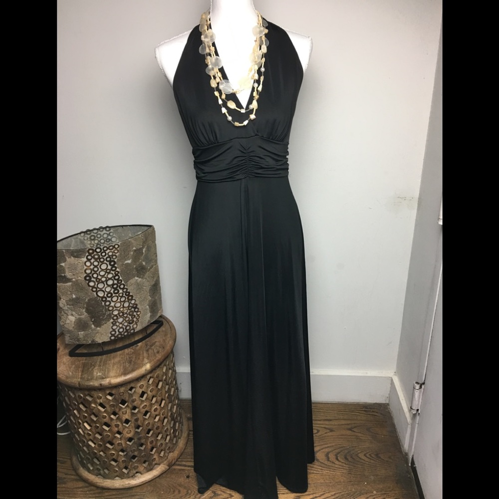 Elegant black dress.