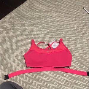 Puma bright pink sports bra