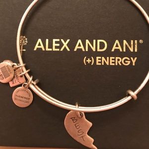 “Best” Alex & Ani Half Heart Bracelet