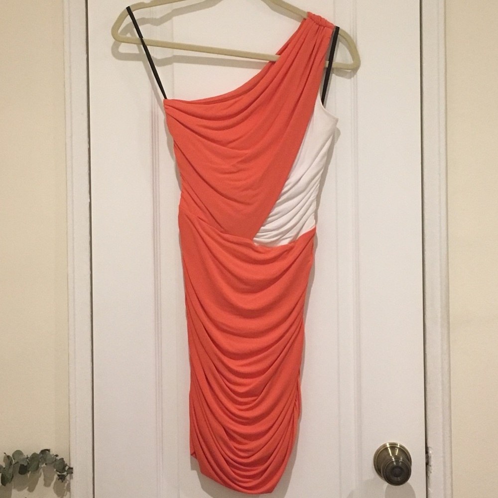 Bebe one shoulder dress