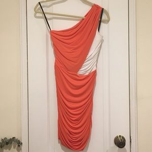 Bebe one shoulder dress