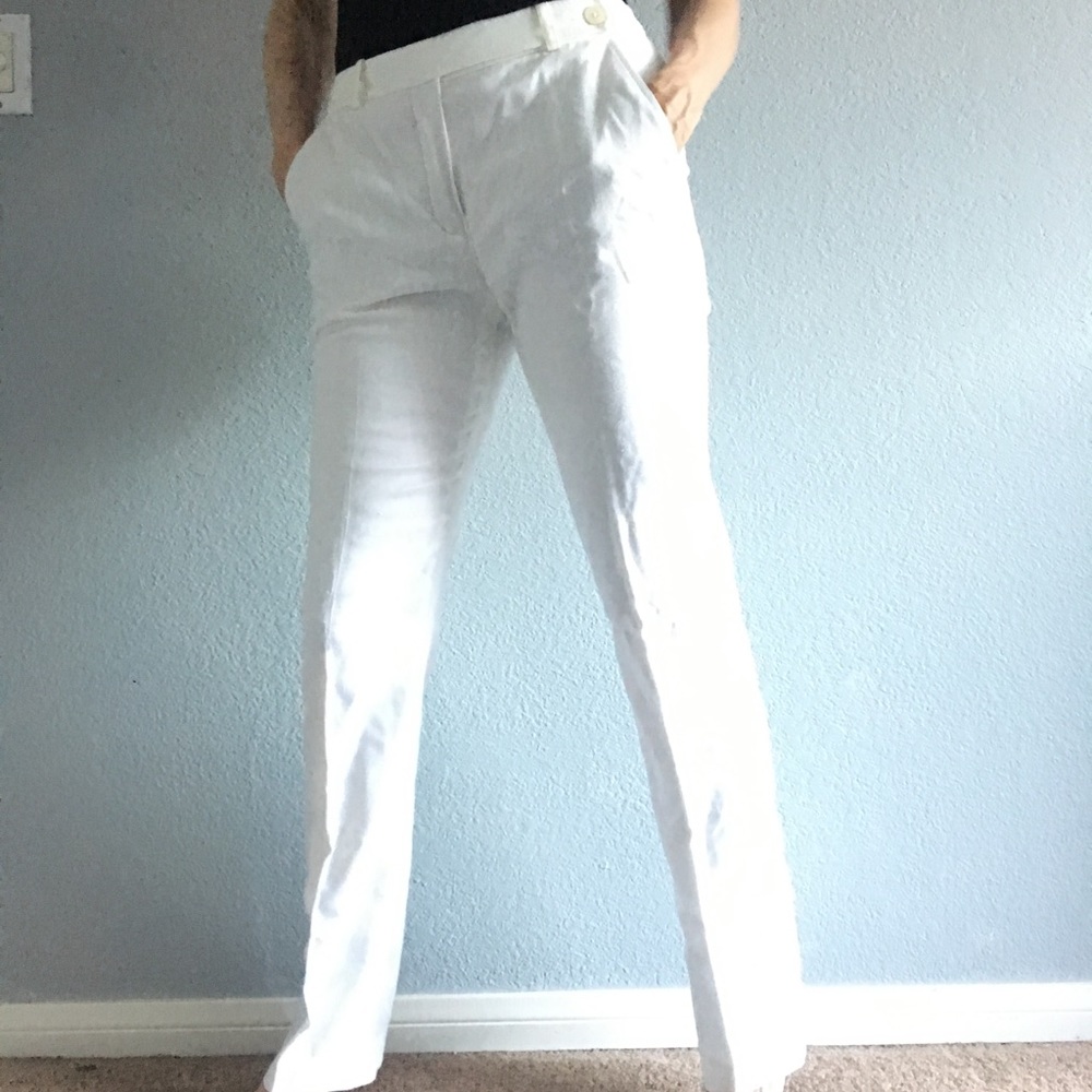 Valentino White Linen Pants