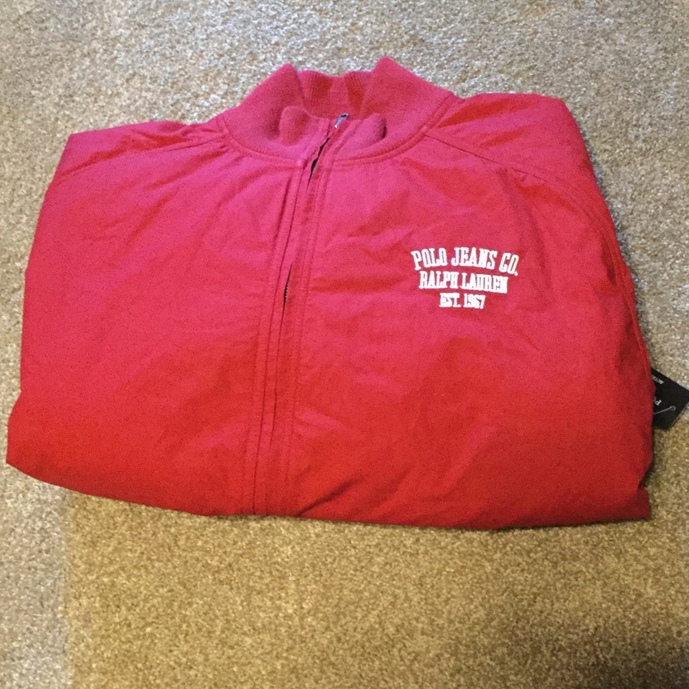 🆕 Men's red RL Polo Jacket
