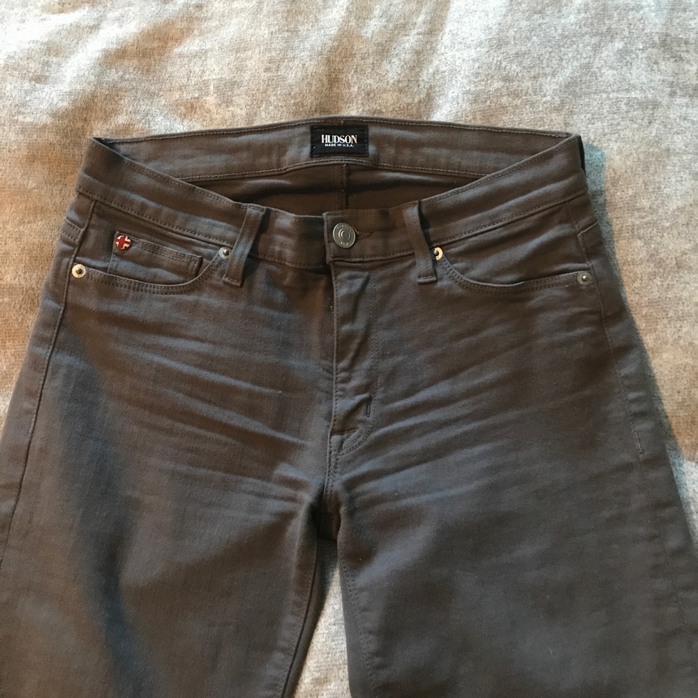 Grey Hudson skinny jeans!