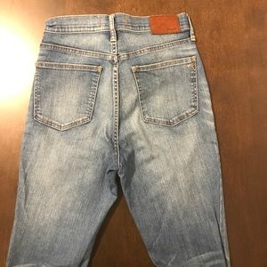 Madewell high waisted 9" high rise skinny jeans