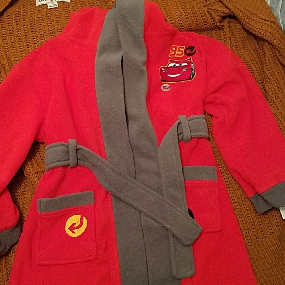 ****SOLD***** Lightning McQueen kids bathrobe