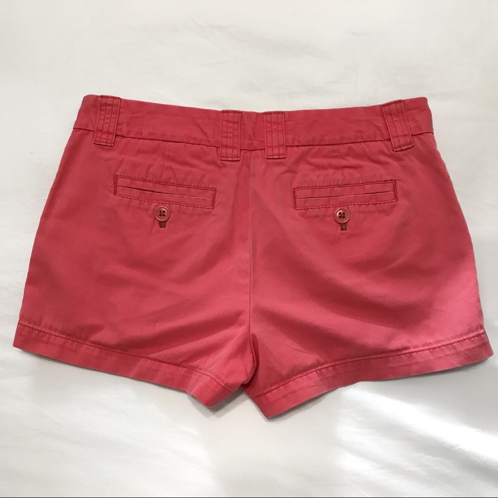 J. Crew coral pink red 3 inch chino shorts 6