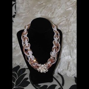 Intertwined Pearl, Sequence & Jeweled Necklace