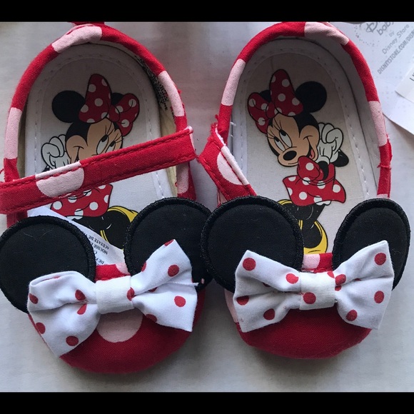 🎉💕HP💕🎉Disney’s Minnie Mouse Polka Dot Shoes - Picture 2 of 6
