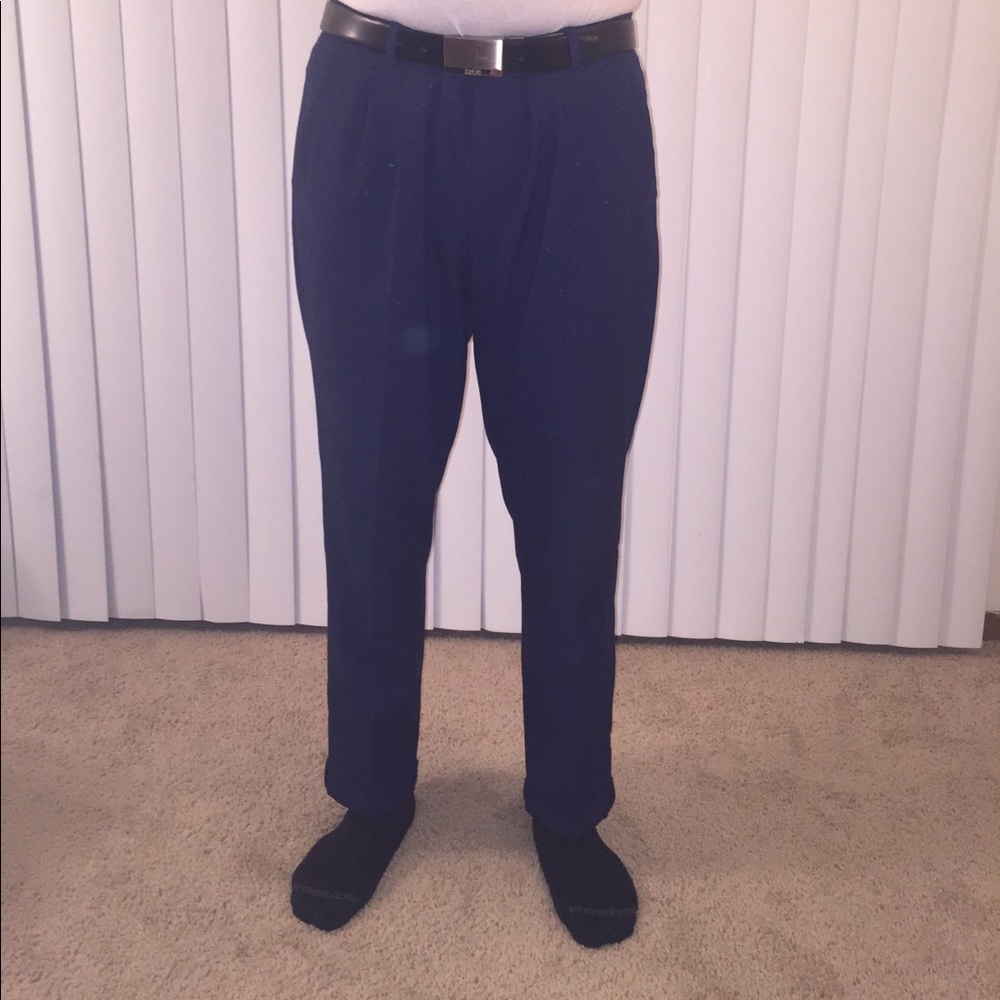 Men's River Island Navy Dress Pants