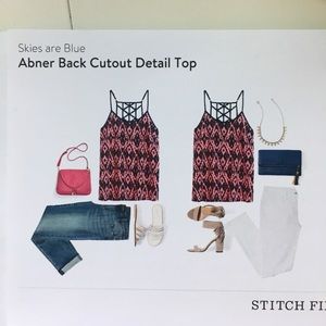 Abner back cutout detail tank top stitch fix