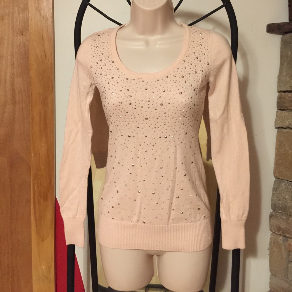 Pink rhinestone sweater!