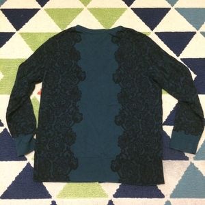 Ann Taylor Sweaters - Ann Taylor 3/4 Sleeve Lace Print Cardigan Ann Taylor Sweaters - Ann Taylor 3/4 Sleeve Lace Print Cardigan