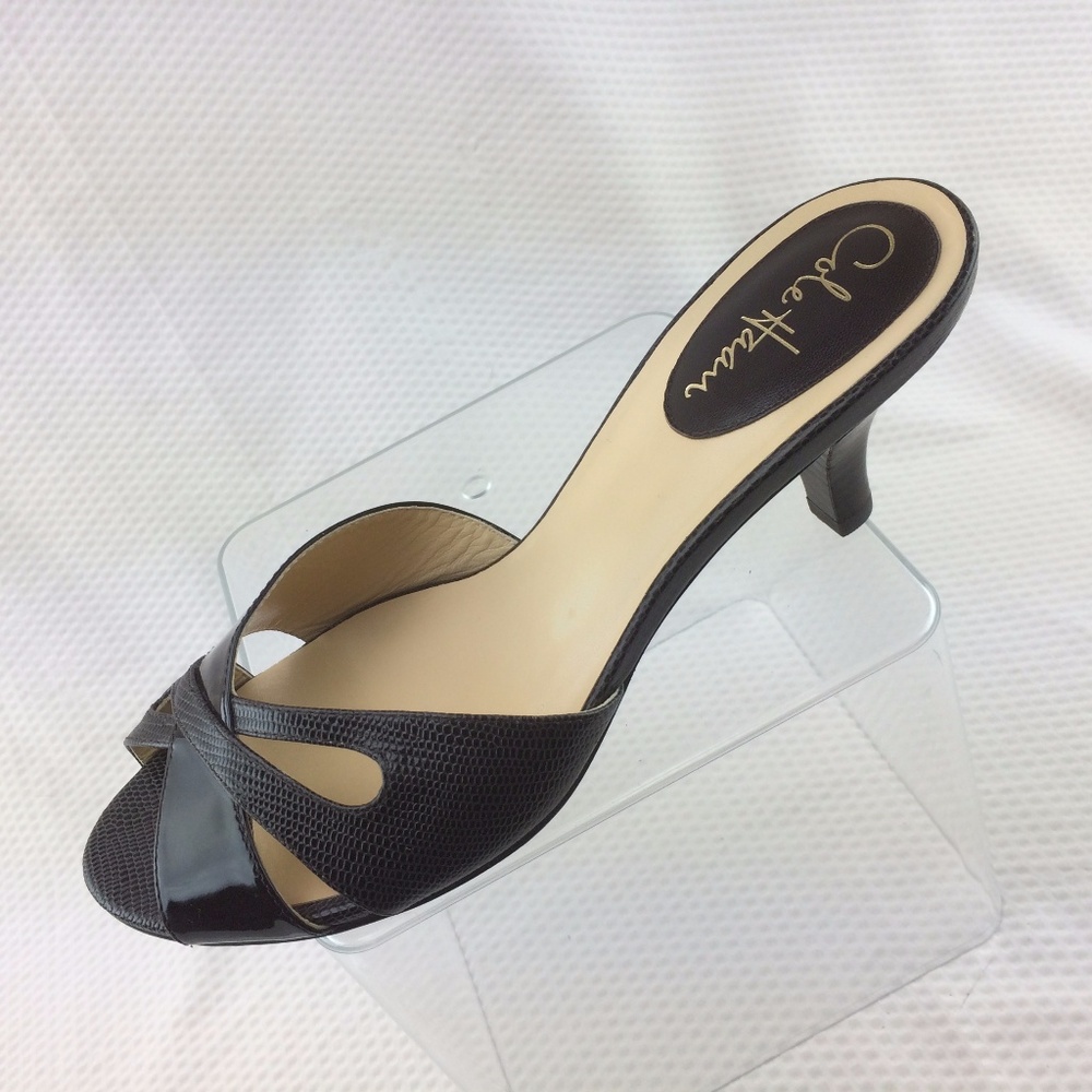 Cole Haan Brown Patent Nike Air Slide Sandals