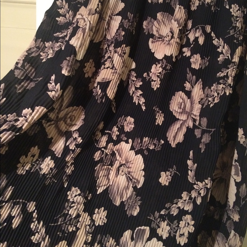 Long Floral sheer boho skirt