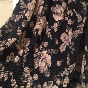 Long Floral sheer boho skirt