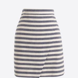 J Crew Striped Mini Skirt