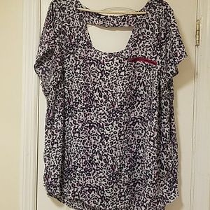 Torrid Purple leopard top