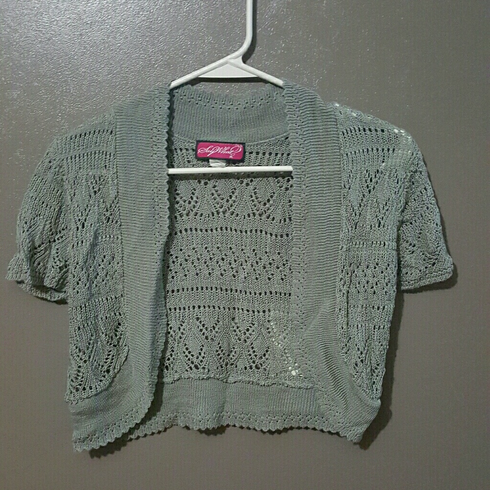 Say What? short sleeve shrug