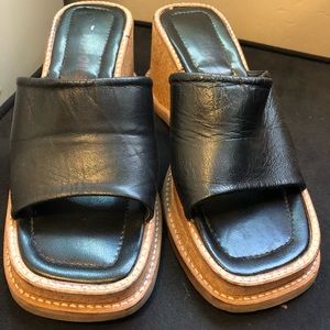 Vintage Leather Platforms