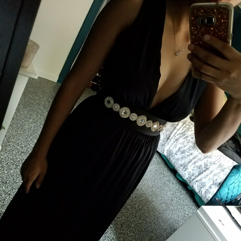 Custom Black Vintage Dress
