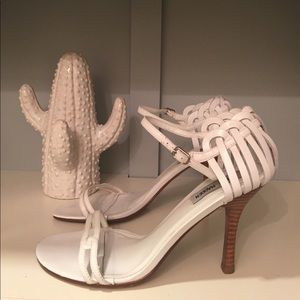 Strappy Heel Cage Sandals