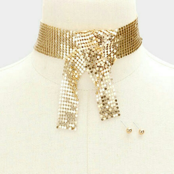 💫just in💫MESH CHAIN CHOKER - Picture 2 of 3